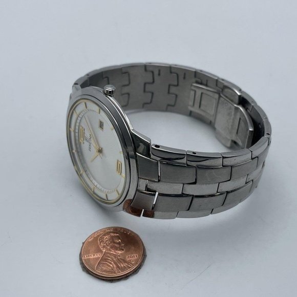 Festina 6734 Silver Stainless Steel Analog White Dial Swiss Made Wrist Watch - Picture 4 of 6